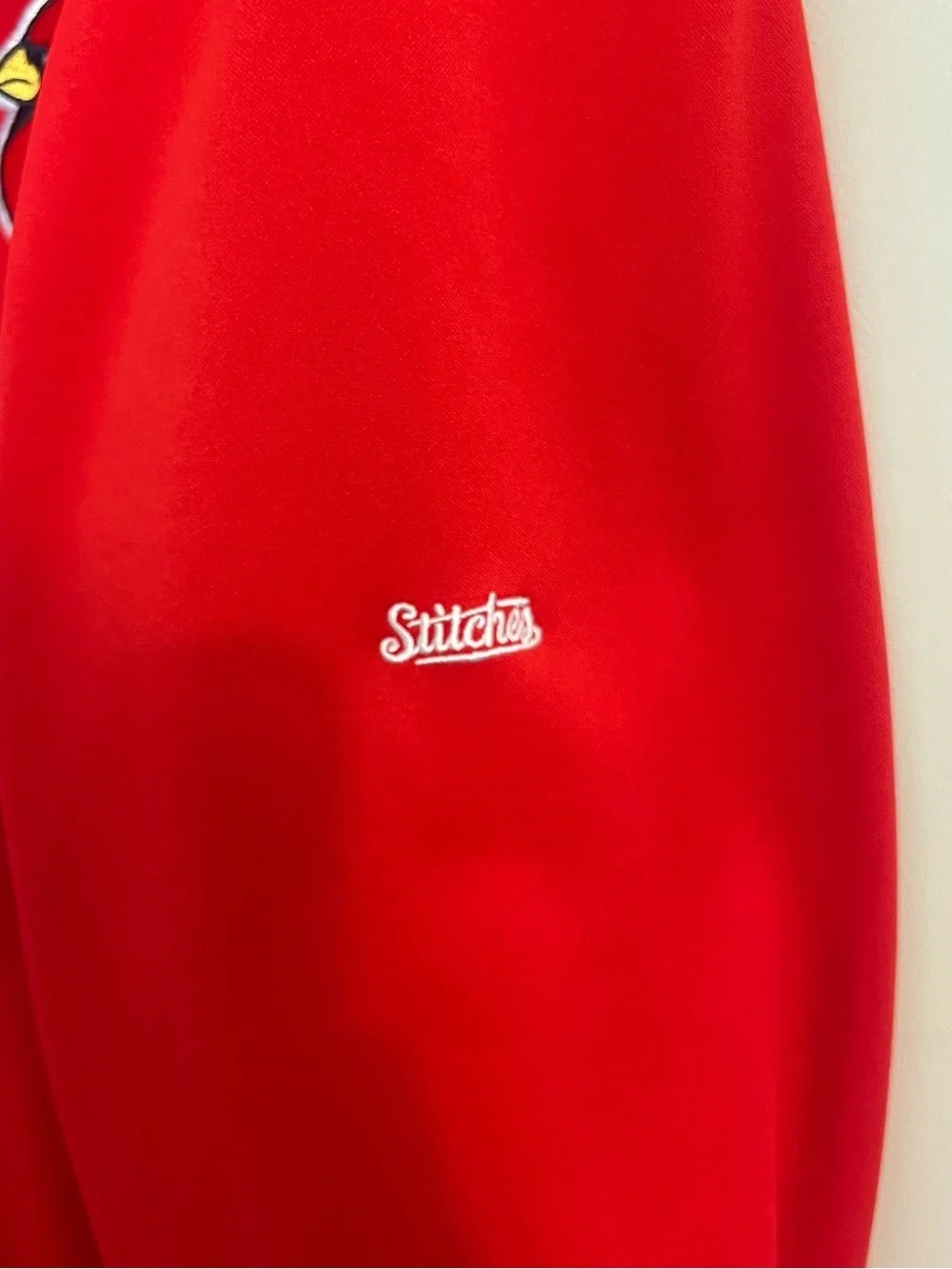 Stitches St. Louis Cardinals Red Zip-Front Jacket with Contrast Trim